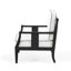 Chaise longue d'extérieur en bois de teck l 27,1 po avec coussin Louque-651570815-651251285