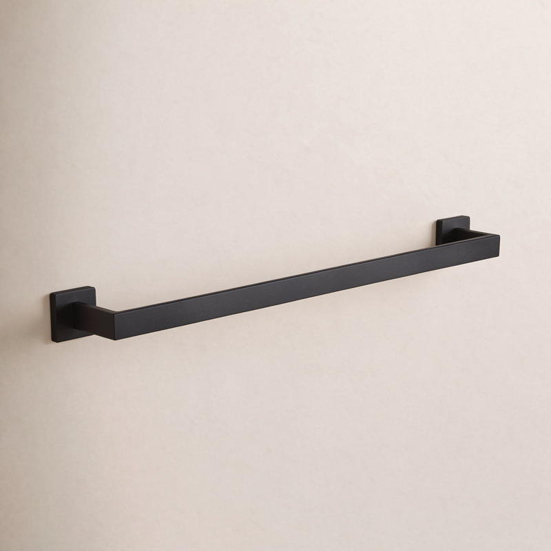 Porte-serviettes mural 25,5 po, Noir mat, H 2 po x l 25,5 po x P 3 po