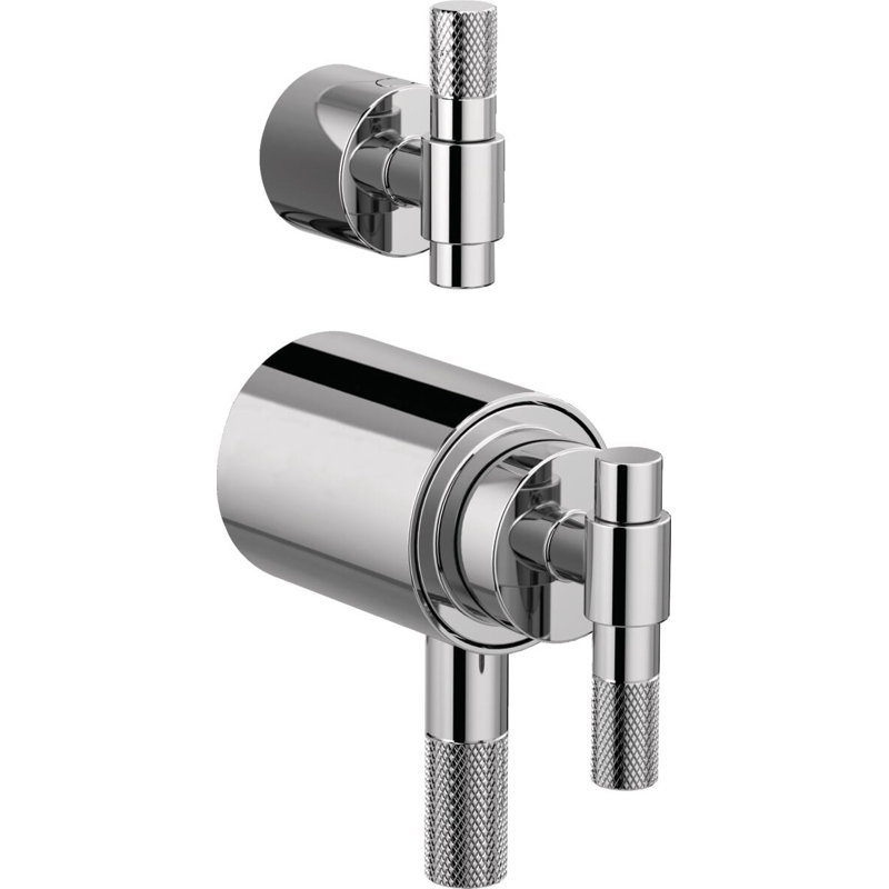 Litze® Shower Integrated Valve with Handles, T-Lever, Chrome