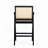 Woven Cane Plastic Backrest Bar Stool-217580486