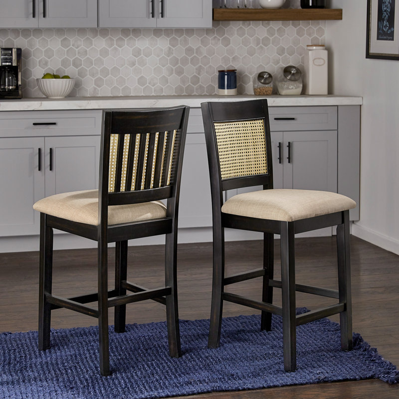 Pulukan 26.32" Counter Stool, Black
