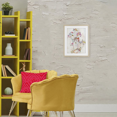 Kaleidoscopic Delicate Herbs Framed Print Under Glass, design by Amber Sterling