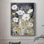 Reproduction encadrée FLORAL Series CCCCLXXVVI - Bois massif-898381250