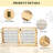6-Panel Folding Dog,Wooden Pet Gate