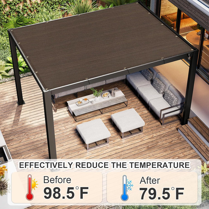 Toile d'ombrage pour terrasse