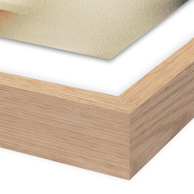 Marine I Print by Coup D'Esprit, Yes, 40" H x 30" W x 2.5" D, Light Brown Picture Framed
