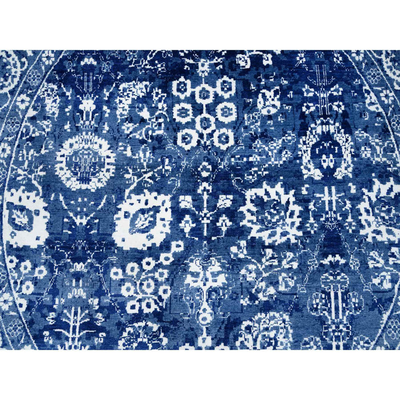 Tapis unique noué à la main 8 pi 2 po New Age