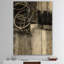 A A Geometric Day I - Impression moderne Mid-Century sur bois de pin naturel-54972635