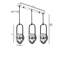 Lustre scandinave élégant, blanc et cuivre, 21,7 po x 7,1 po | Fabrication 100% métal, hauteur réglable, douille E27 de 40 W maximum | Peinture séchée au four et revêtement roulé, parfait pour la décoration intérieure glamour-750990004-750990007