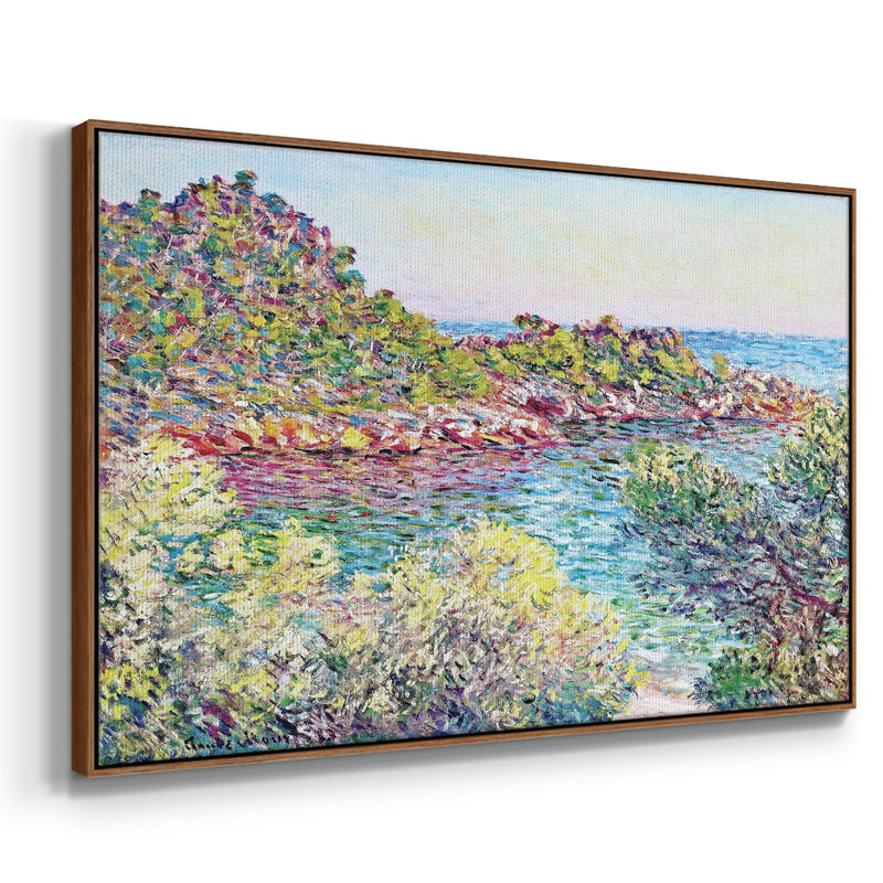 Paysage près de Montecarlo, 1883, H 17 po x l 25 po x P 2 po, Noyer