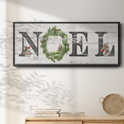 Farmhouse Noel - toile encadrée