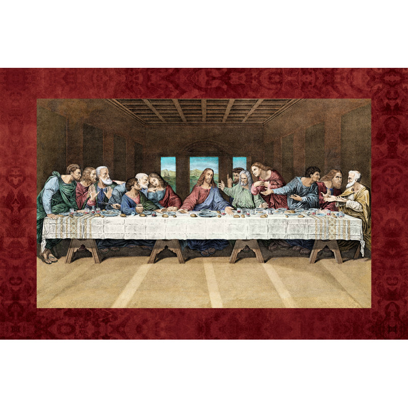 Lords Supper by Leonardo Da Vinci - Wrapped Canvas Painting, 20cm H x 30cm W x 3.8cm D