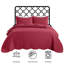 Ensemble de couvre-lit surdimensionné en microfibre estampé - Literie réversible légère et respirante avec taies décoratives-130412866-130412865