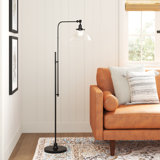 Nico 55.88'' Flat Black Task Floor Lamp