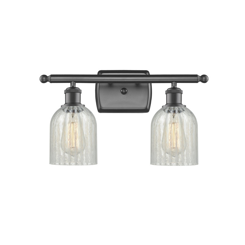 Éclairage de salle de bain à intensité variable 2 lumières Vella, Mouchette, Ampoule DEL 6 watts Vinage, Bronze huilé