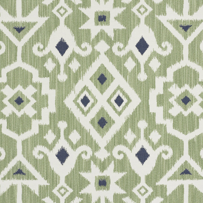 Tissu Crusoe Ikat, Vert