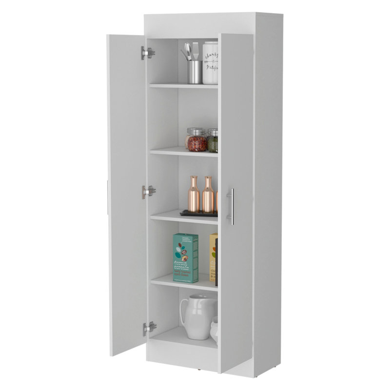 Garde-manger à 5 tablettes, Blanc