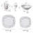 40 Piece Porcelain China Dinnerware Set - Service for 8