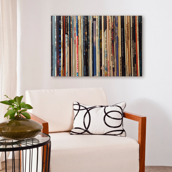 «LPs Print, H 24 po x l 36 po x P 1,5 po, Toile