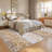 Boho Rugs Washable Rugs for Bedroom Vintage Floral Area Rug Living Room Area Rug Non Slip Non Shedding Stain Resistant Low Pile Folding Floor Cover for Dining Room Nursery Entry-628827016
