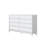 47.24"White Solid Wood Eight-Drawer Cabinet
