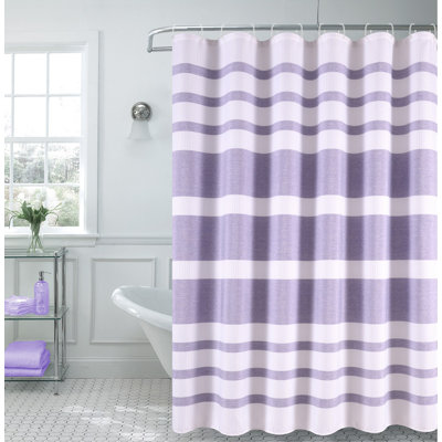 Drucker Striped Shower Curtain