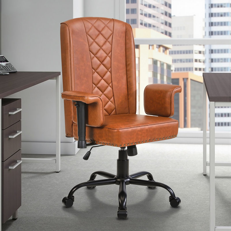 Fauteuil de direction ergonomique brun, Brun