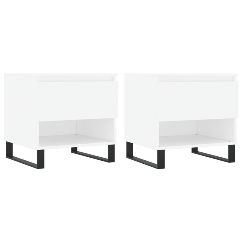 Sled Coffee Table with Storage, White