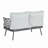 Steel Loveseat And Table-2083894307-2083894318