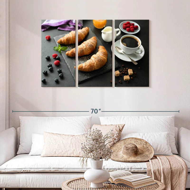 Yarlin Breakfast Croissants, 28" H x 45" W