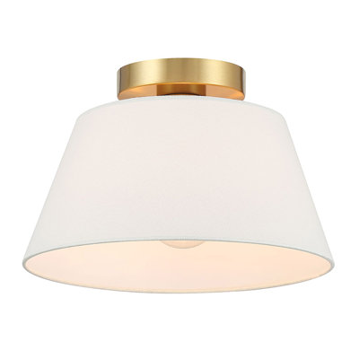 Plafonnier 1 lumière Orlandus en laiton naturel