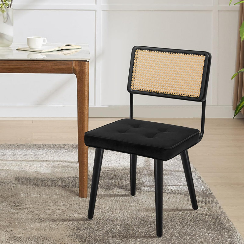 Upholstered Accent Chair, Black