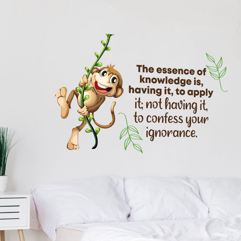Text & Numbers Wall Decal, 15" H x 30" W x 0.05" D