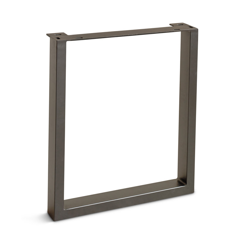 U Dining 28.5" Rectangular Table Base, Pewter