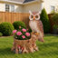 Figurine en résine pour décoration intérieure et extérieure Whimsical Owl Garden
