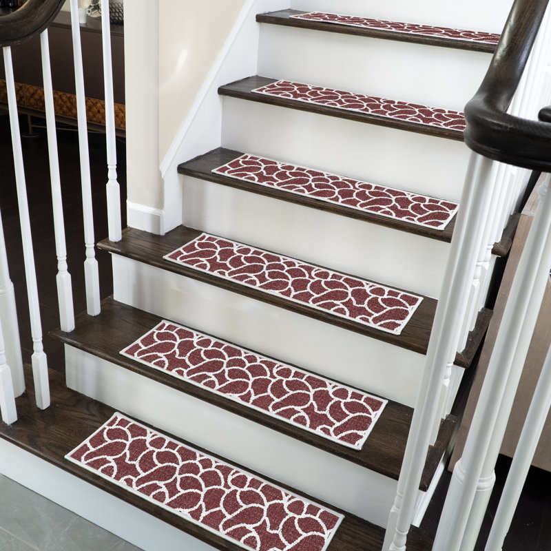 Tapis d'escalier intérieur antidérapant Jelinek, Marron