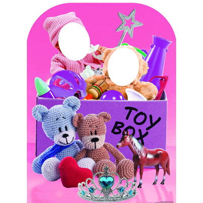Accroche en carton boîte pour jouets fille