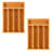 BergHOFF Bamboo 2Pc 5-Slot Flatware Organizer Set