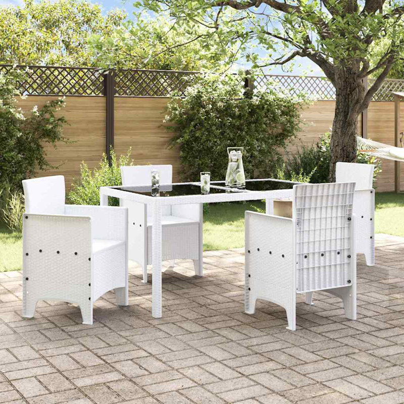Patio Dining Side Chair, White