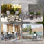 Folding Patio Dining Armchair with Cushion
