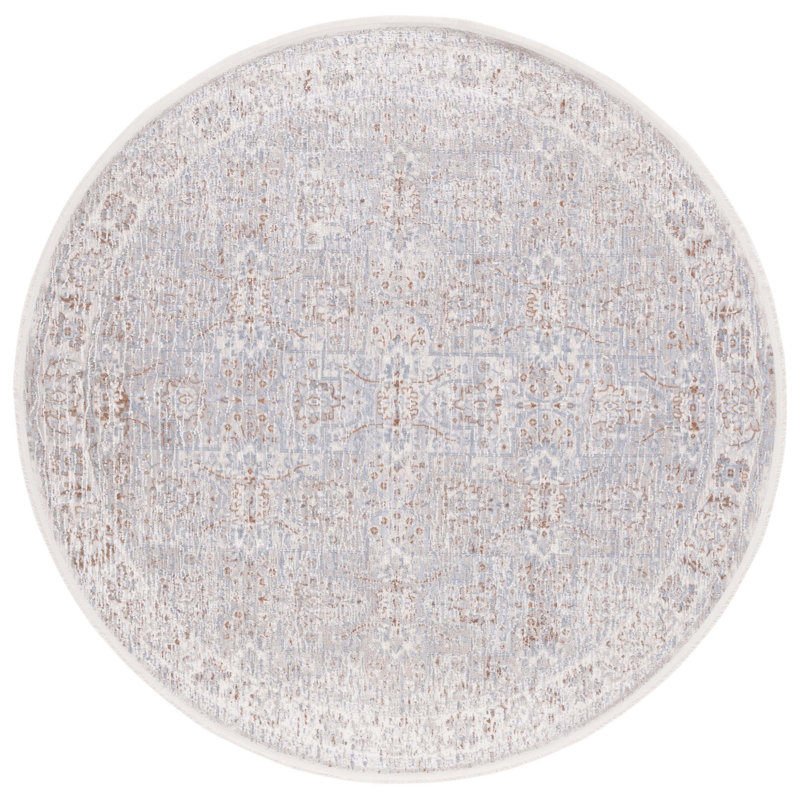 Marmara Performance Abstract Rug, Round 6'7"