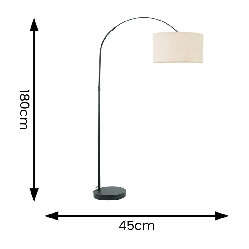 Rinnah 180cm Matte Traditional Floor Lamp