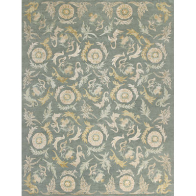 Ravenna Floral Area Rug in Gold/Green