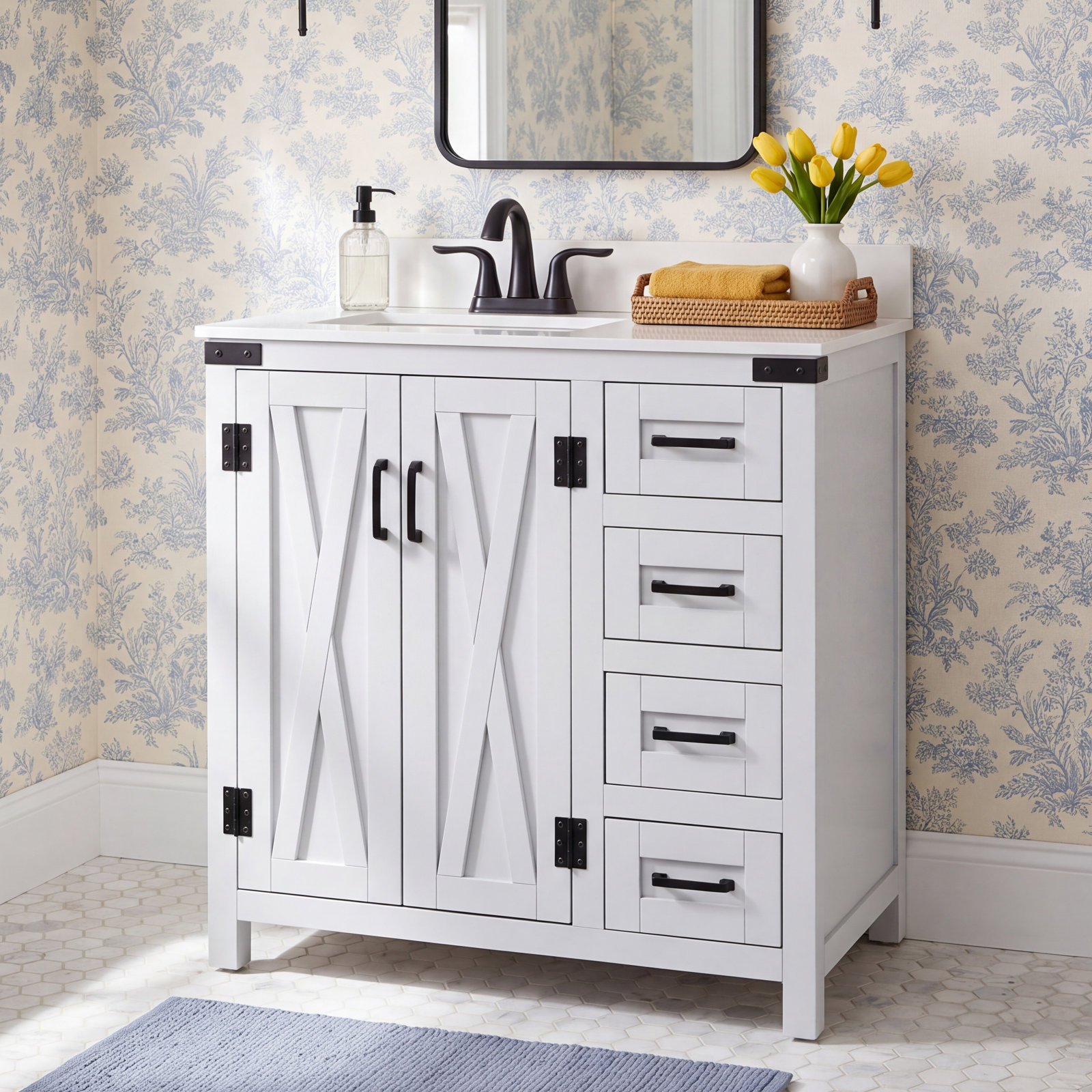 Slayton 32 " Single Bathroom Vanity, Gray