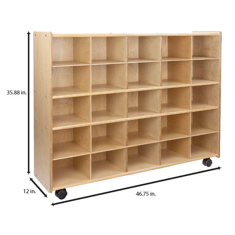 Casier 25 compartiments avec plateaux Contender, Assemblé, Vert lime