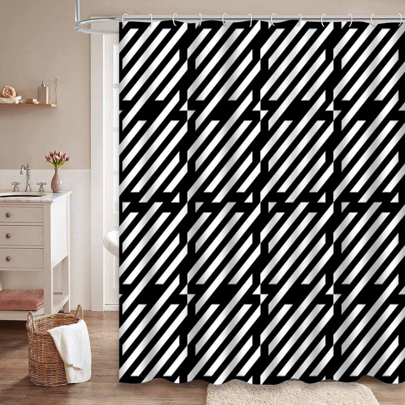 Rideau de douche Diagonal, L 72 po x l 84 po