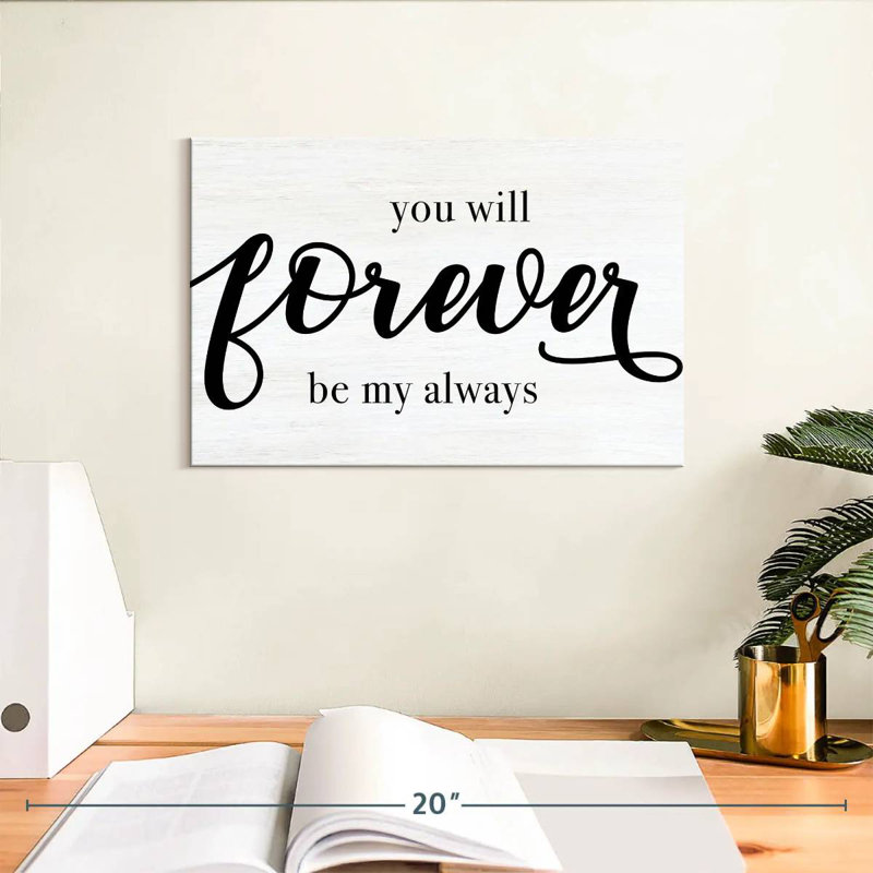 Tergel Forever Always, H 8 po x l 12 po