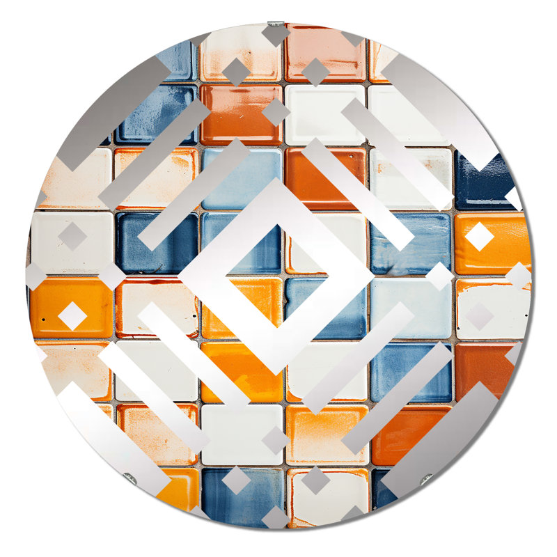 Chewuch - Diamond Decorative Mirror, 23.6" x 23.6"