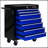 7 DRAWERS MULTIFUNCTIONAL TOOL CART WITH WHEELS-BLACK+BLUE