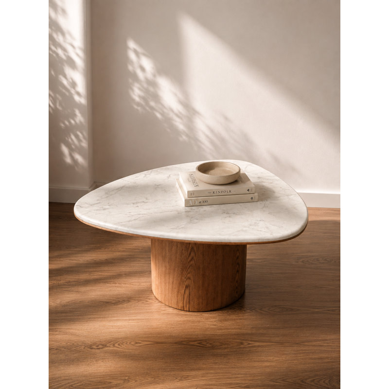 Universum Marble Coffee Table, 18" H x 36" W x 32.5" D